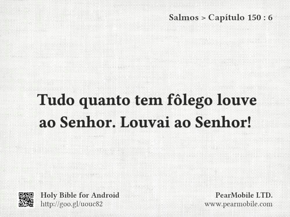 Salmos, Capítulo 150:6